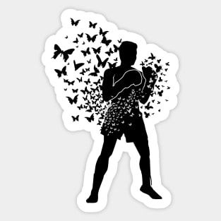 Float like a butterfly... Sticker